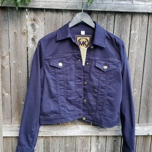 NWT Michael Kors blue denim jacket size small